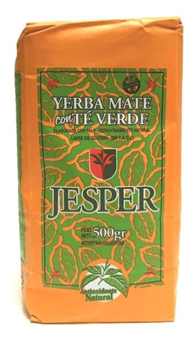 Yerba Mate Con Té Verde Jesper 2 X 500 Gr 0