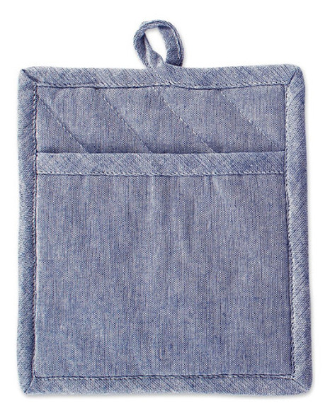 Dii 100% Algodón Sólido Chambray Juego De Cocina, Portaollas 1