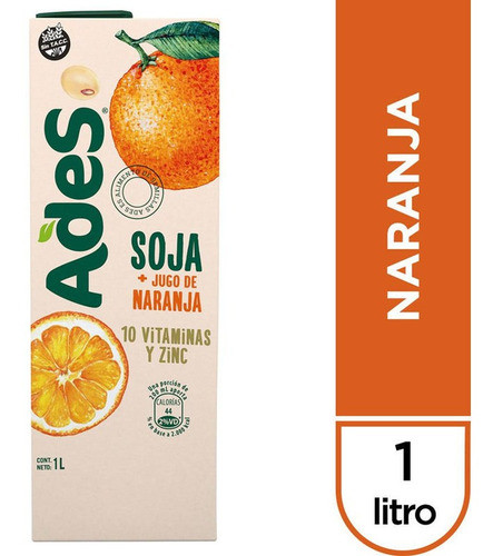 Jugo Ades Naranja 1 Lt 0