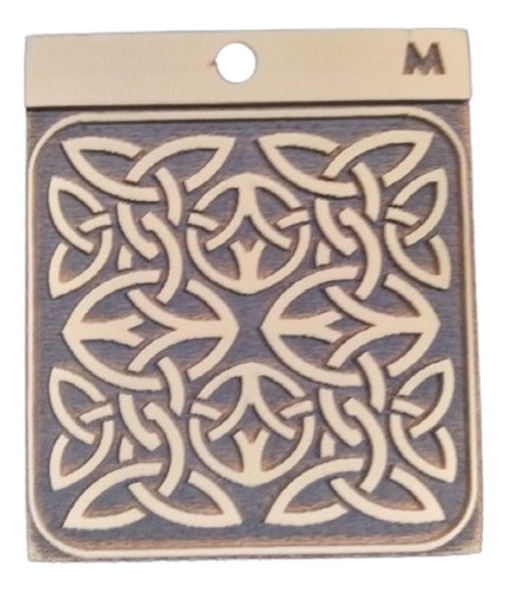 Sello Decorativo Azul Laser M / Diseño Entrelazado Br 0 Sello Decorativo Azul Laser M / Diseño Entrelazado Br 0