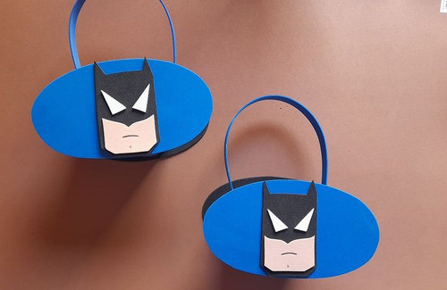 Bolsitas Para Sorpresitas Goma Eva Batman Super Heroes X10 1