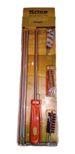 Krico Kit Limpieza Baqueta Escopeta Calibre 16 - Acero Inox 0