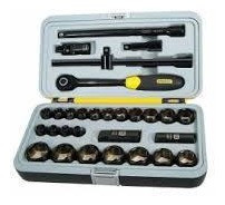 Juego De Dados Stanley Negro-cromo 8-32mm  30pcs- Ynter 0