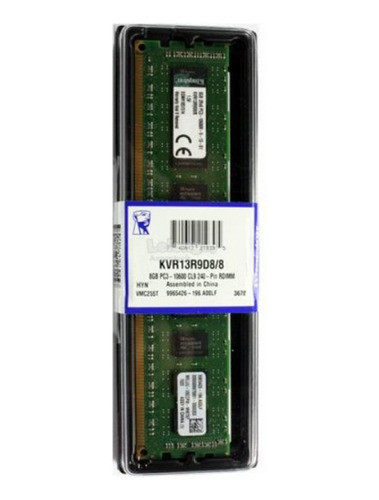 Memória Servidor 8gb 1333mhz Ddr3 Kvr13r9d8/8 - Kingston 0