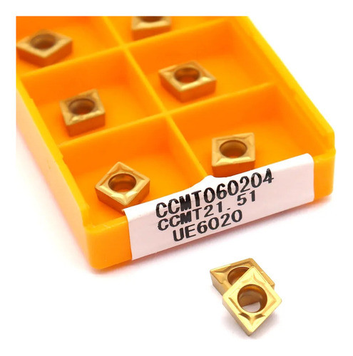 Inserto De Torneria Ccmt060204 Mitsubishi Japon X10 Unidades 0