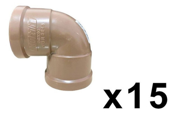 Cotovelo Joelho Soldável 90 Fortlev 50mm 15pçs 1