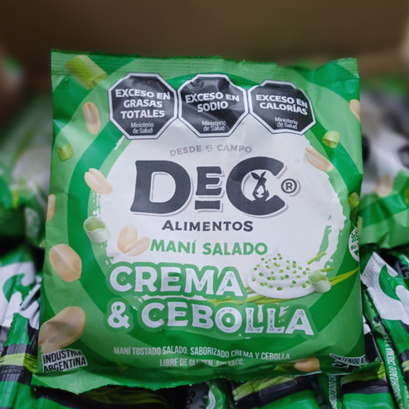 Maní Salado Snack Crema Y Cebolla Sin Tacc Dec X 75gr 1