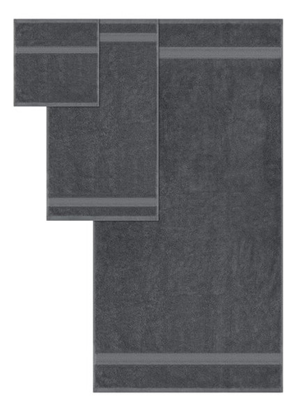 Utopia Towels Juego De Toallas Grises, 2 Toallas De Baño, 2 1