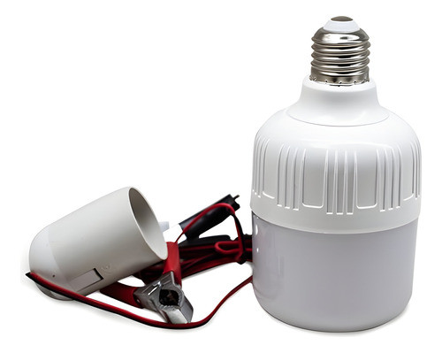 Lampara Led 9w 12v Con Pinzas Para Bateria Barrilcomuy 1