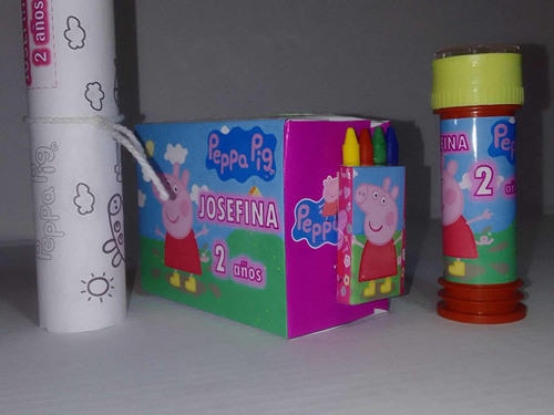 Cajita Sorpresitas Actividades Peppa Pig  Burbujero Colore 1