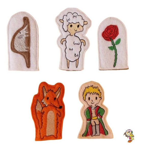 El Principito Cuento Set X5 Titeres De Dedo Bordados Divinos 1 El Principito Cuento Set X5 Titeres De Dedo Bordados Divinos 1