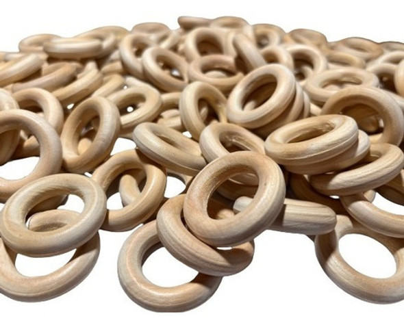Argollas De Madera De 45mm X10 Unidades 0 Argollas De Madera De 45mm X10 Unidades 0