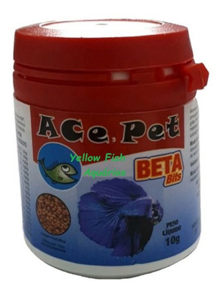 Ração Para Peixe  Betta 10 Gramas Ace Pet  Betta Bits 0