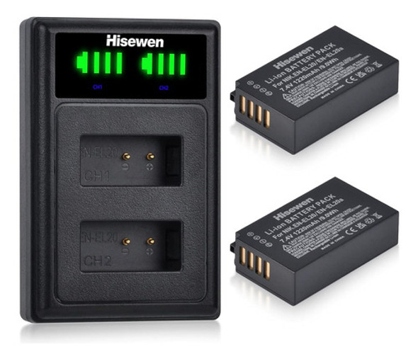 Batería Y Cargador En-el20 Para Nikon Coolpix P1000 0