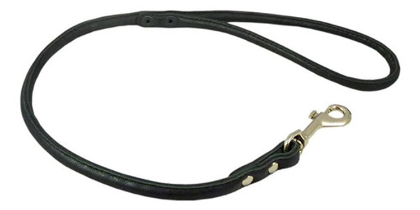 Correa Corta Redondeada De Cuero Genuino Para Perros Correa 1