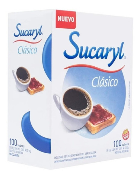 Sucaryl Clasico Edulcorante 100 Sobres 0