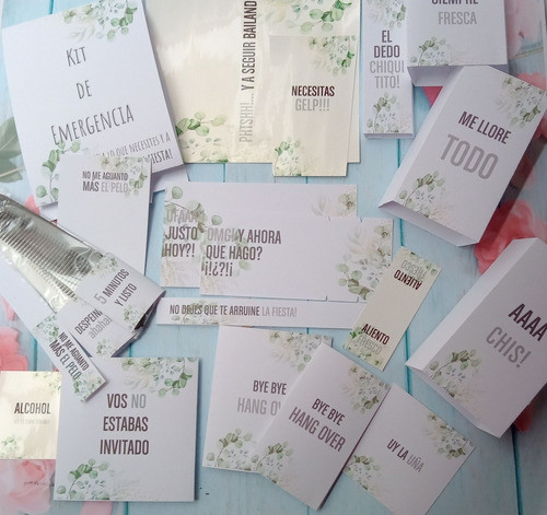 Papelería Para Kit De Emergencia Bodas, 15 Años Evento 1
