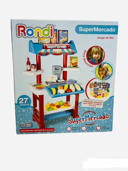 Supermercado Para Niños Con 23 Accesorios Y Balanza Rondi 1