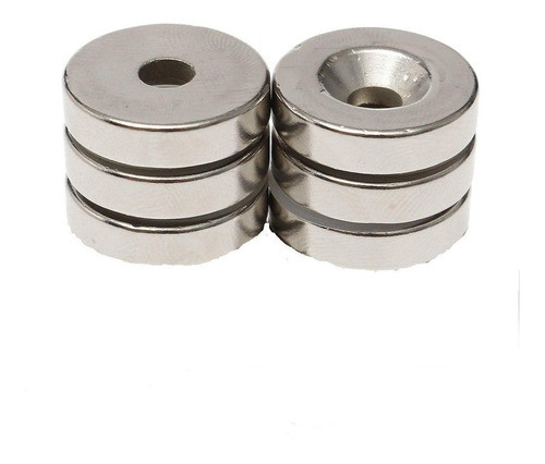 Kit 2 Imanes Neodimio Anillo Fresado 20-11(4.5)x4 Mm Kaczur 0