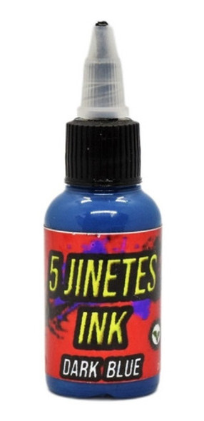 Tinta Tattoo 5 Jinetes Ink 1oz. Dark Blue 0