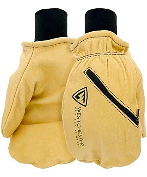West Chester Pre-lined Full Leather Chopper Mitten, Leather, 0 West Chester Pre-lined Full Leather Chopper Mitten, Leather, 0