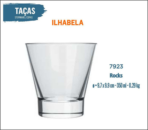 12 Copos Ilhabela 350ml - Coquetel 1