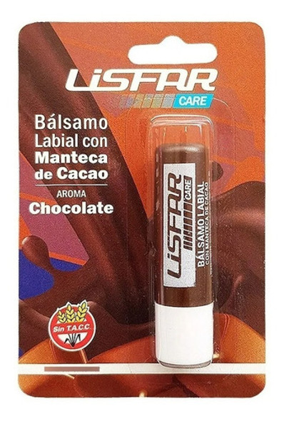 Bálsamo Labial Manteca De Cacao Chocolate Lisfar X 2 0 Bálsamo Labial Manteca De Cacao Chocolate Lisfar X 2 0