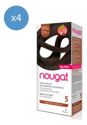 Pack Tintura Semi Permanente En Kit Nougat Tono 5 0