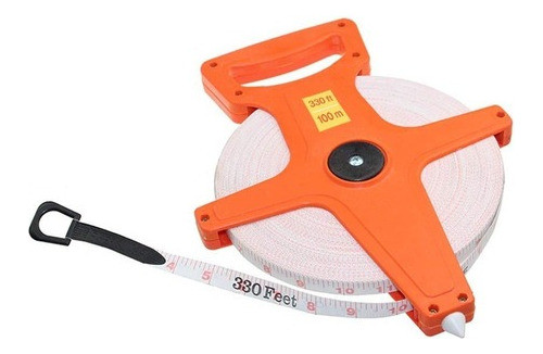 - Cinta Métrica 100 Mts Agrimensor Flexible Con Carretel. 0