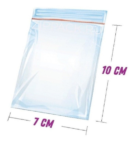 3000 Sacos Saquinho Zip Lock Hermético 7x10 Qualidade 1