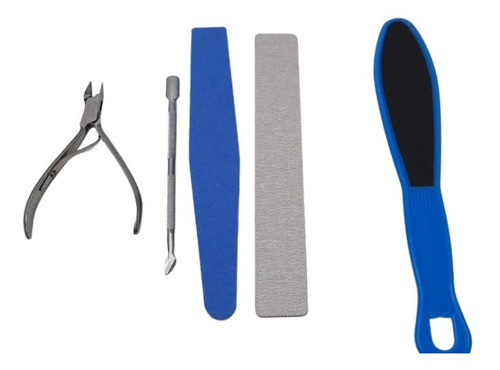 Kit Pedicuria Bacha Limas Escofina Alicate Repujador Pies 1