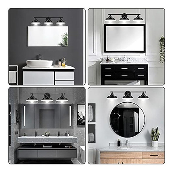 3 Luces, Accesorios De Iluminación De Tocador De Baño De Gra 1