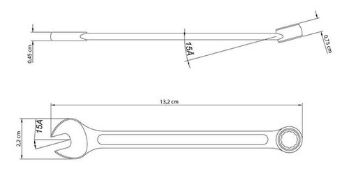 Chave Combinada 9 Mm Em Aco Especial Cromada Tramontina 1