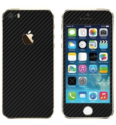 Styker Skin Premium - Fibra De Carbono Preto - iPhone SE 0