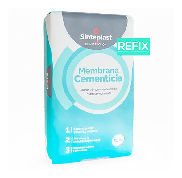 Impermeabilizante Membrana Cementicia Mortero Sinteplast 25k 0