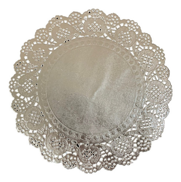 20 Toalha Rendada De Papel Doilies Prata Metalizado 18,5 Cm 0 20 Toalha Rendada De Papel Doilies Prata Metalizado 18,5 Cm 0