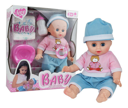 Bebote Hace Pis 6 Sonidos Pelela Accesorios Bebe Muñeca 32cm 0