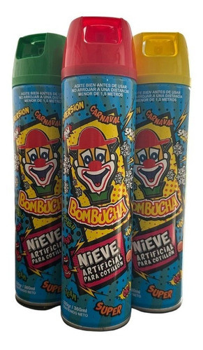 Espuma Para Carnaval. Cotillon Nieve Bombucha La Mejor X3 0