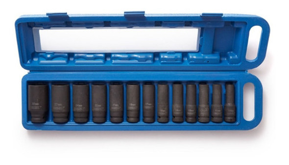 Juego Llaves Tubos Enc 1/2 X 13pz Impacto Largos Bremen 6566 0