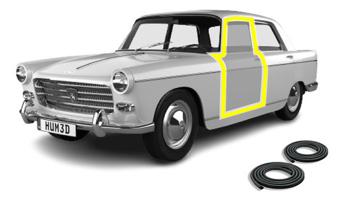 Burlete De Puerta Peugeot 404, Por Unidad 0