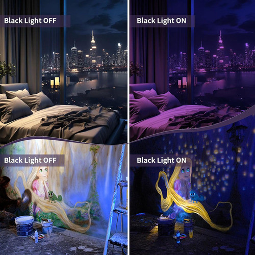 Luz Uv Recargable De 120 Leds Para Fiestas Y Pintura Corpora 1