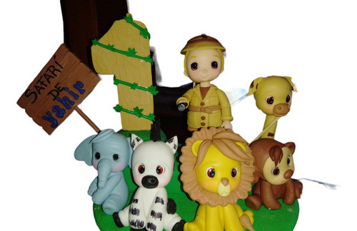 Vela De Animalitos De La Selva Y Explorador 0