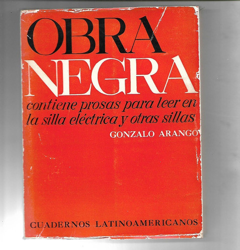 Obra Negra De Gonzalo Arango - Edicion De 1974 0