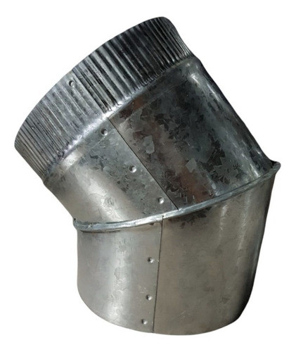 Curva Galvanizada 5 Pulgadas A 45 Calibre 24 Salamandras 0