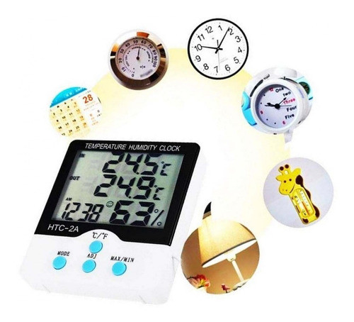 Mini Termômetro Com Higrômetro Digital Htc-2a 0