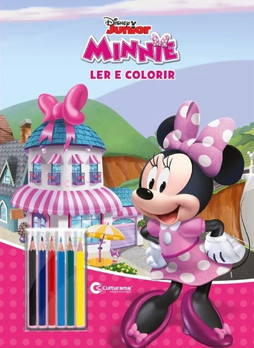 Gigante Ler E Color Com Lápis - Minnie Culturama 0