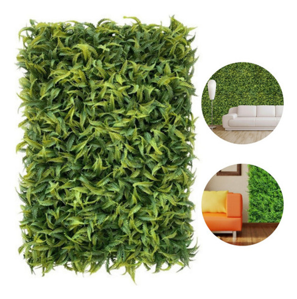 20 Placa De Samambaia Cheia 40x60 Jardim Vertical Artificial 0
