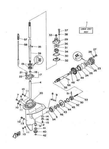Kit De 4 Retenes De Ejes De Pata Para Yamaha 8hp Enduro 1