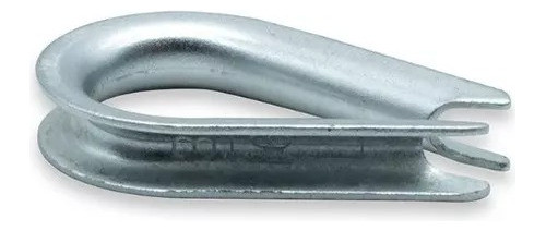 10x Guardacabos Galvanizado 3/16 Para Soga Cables Acero 5 Mm 0