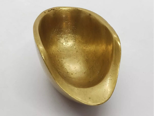 Generic Brass Pipe Stand - Carl Auböck Style - Vintage Design - Heavy Solid Brass - 380g - One Unit (Used)